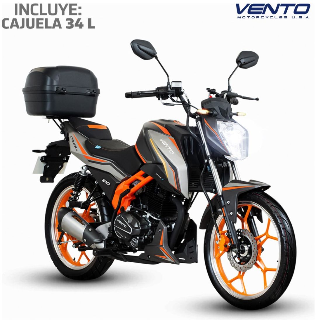 Motocicleta Vento Cyclone 210Cc Gris 2025