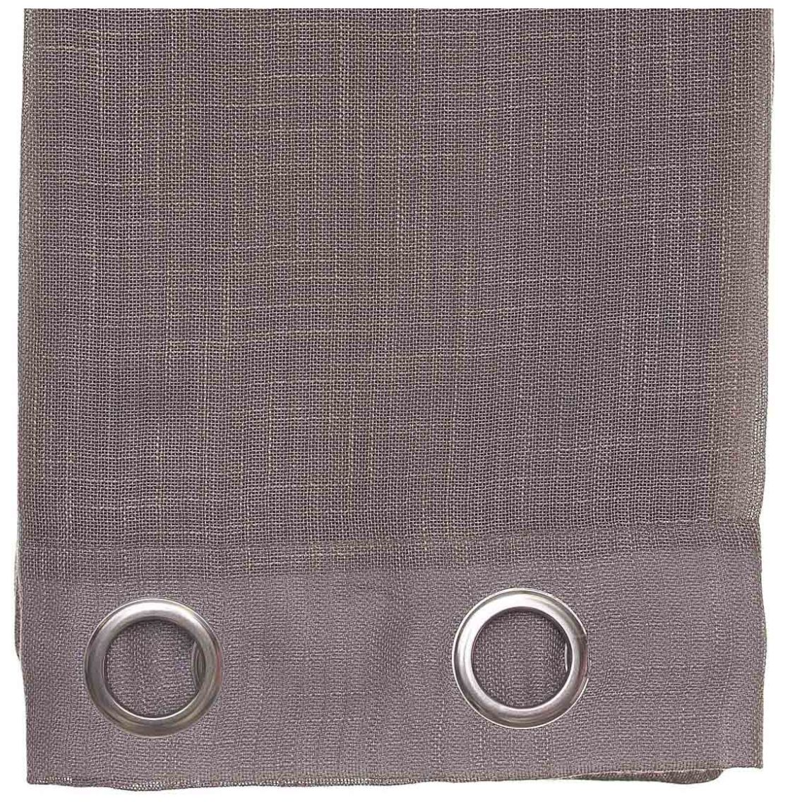 Cortina 2 Páneles Arll Sheer Sold 1.25X2.10 Gris 127G Home & Details