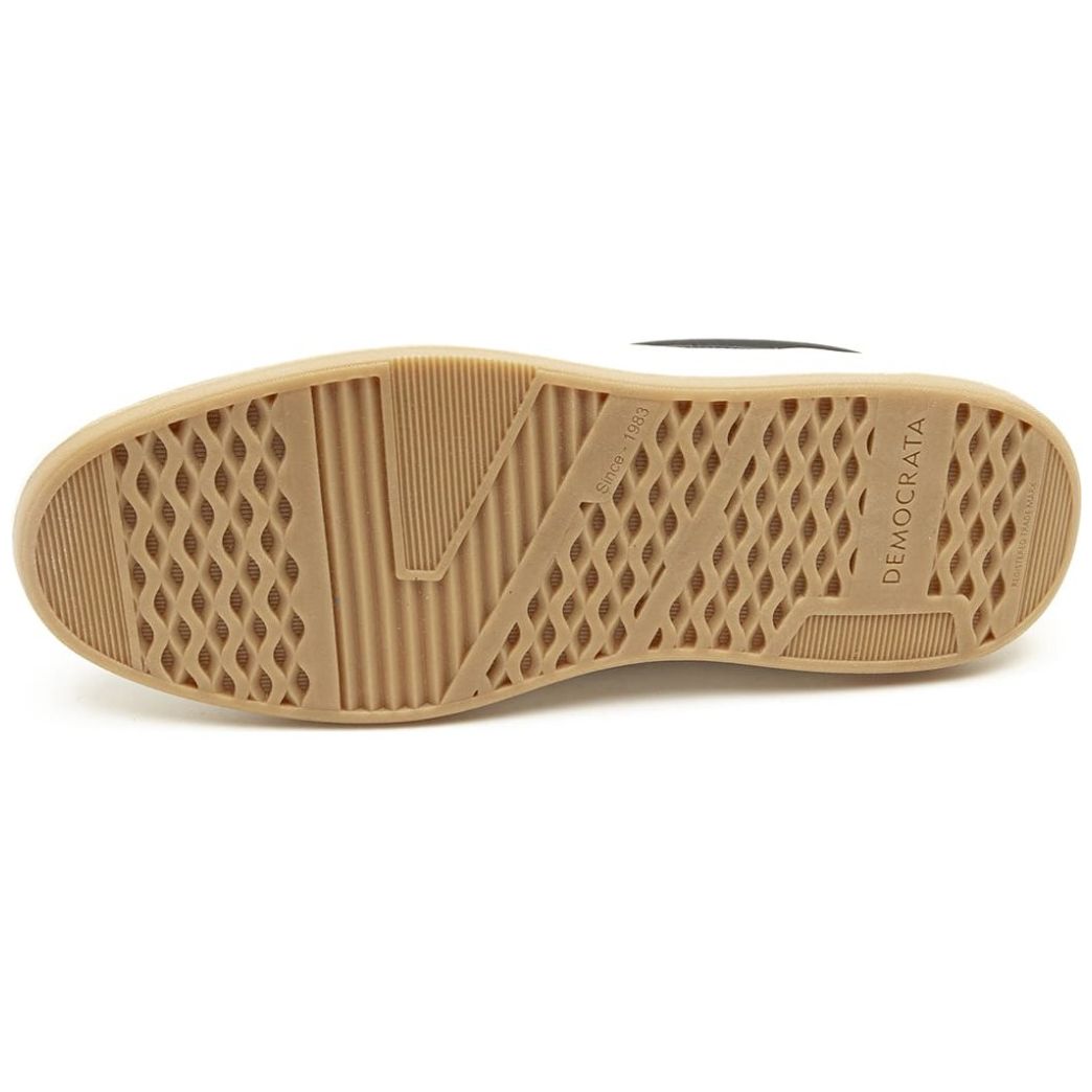 Tenis Diseño Liso en Piel para Hombre Democrata