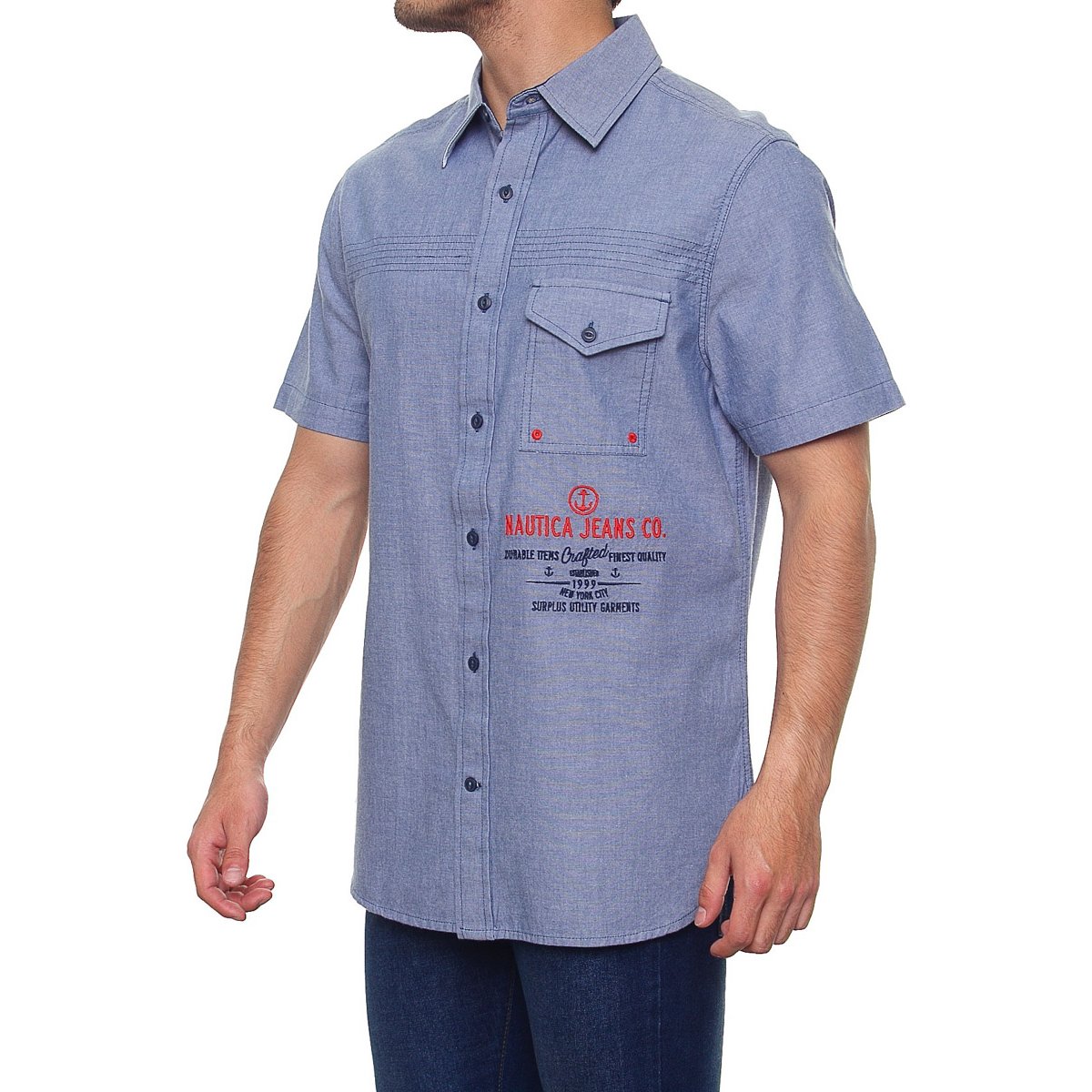 Camisa de Manga Corta para Hombre Nautica Jeans Co