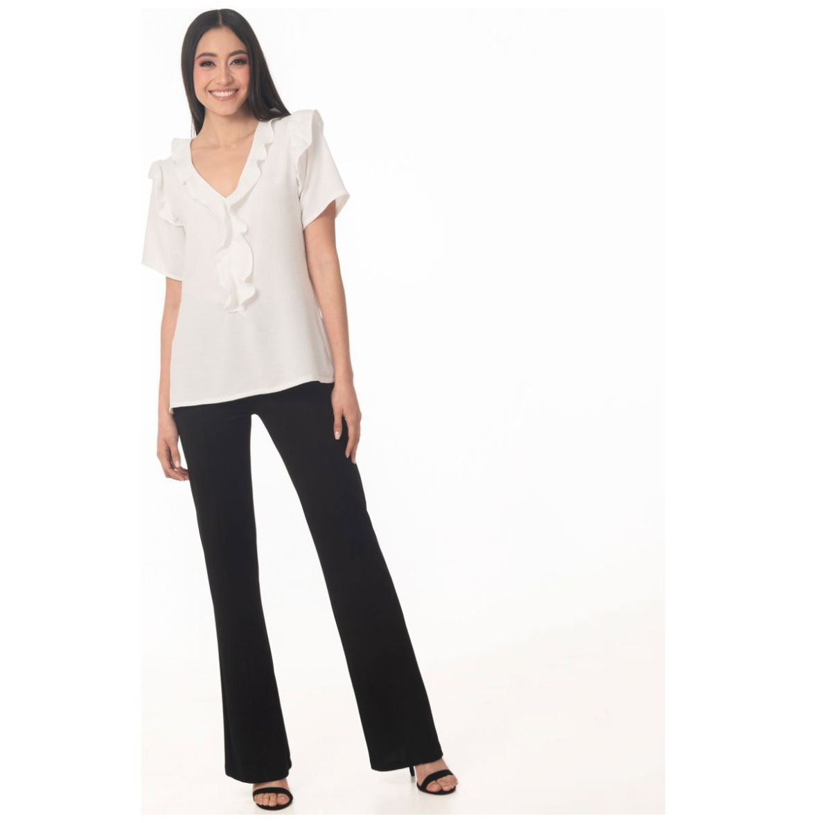 Blusa Escote en V para Mujer Sbh By Sarah Bustani