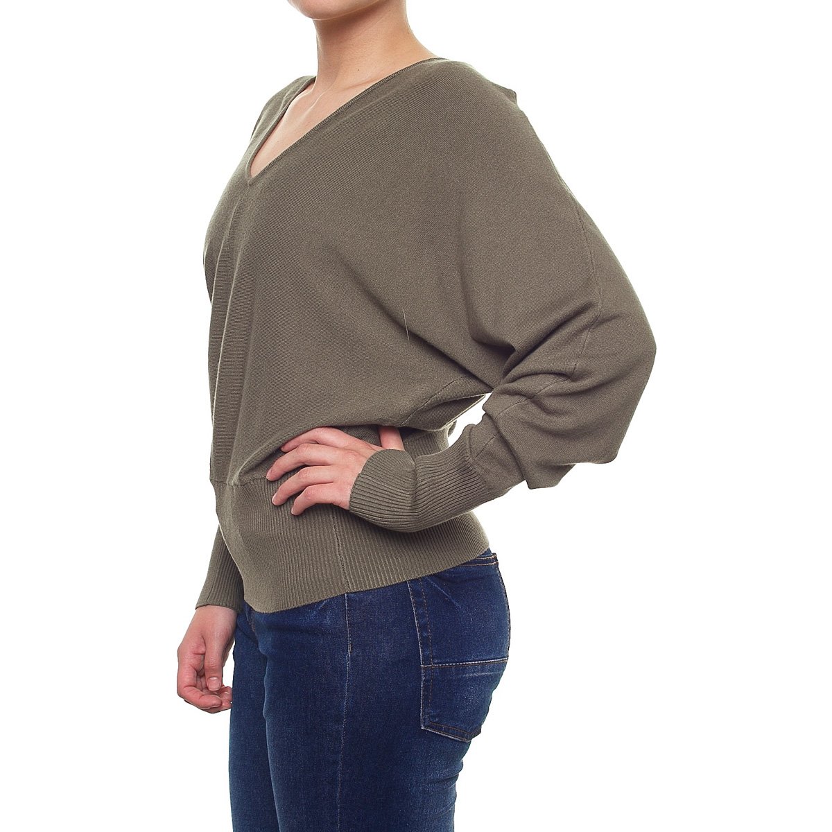 Suéter Escote en V para Dama Lifestyler