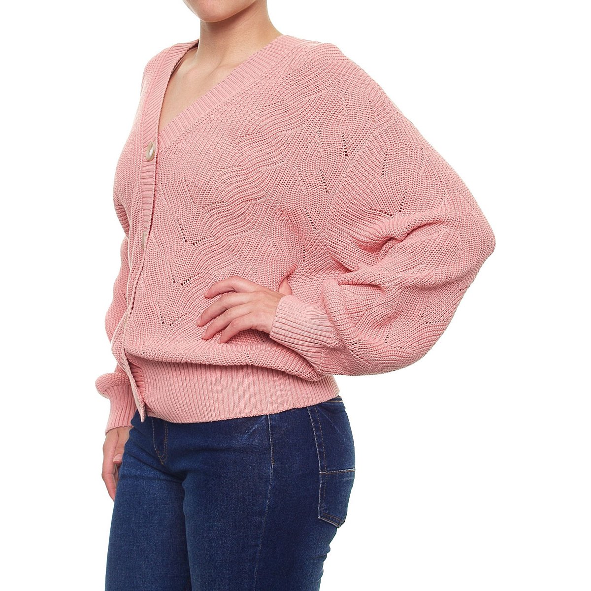 Cárdigan Calado para Mujer Talla Extra Life Styler