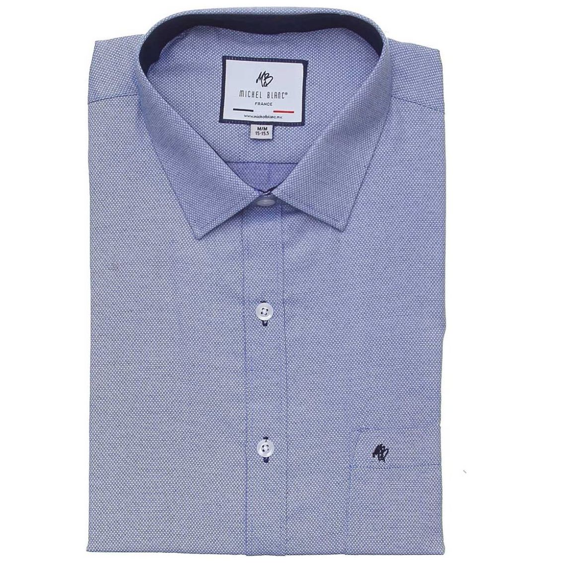 Camisa Azul para Hombre Michel Blanc