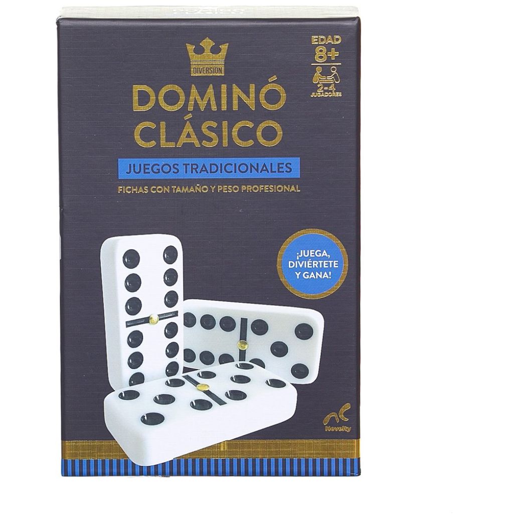 Domino Cla Sico Doble 6 Foil Caja de Carton Novelty