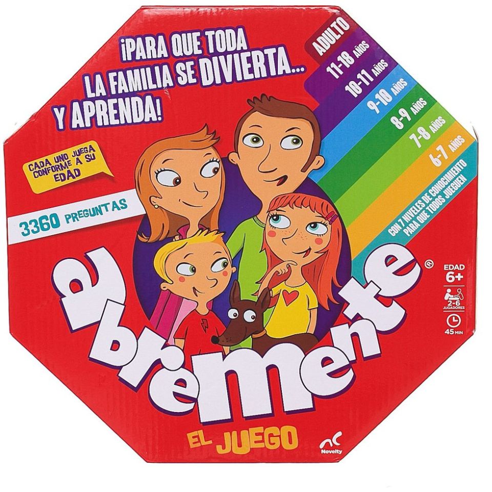 Juego de Mesa en Familia Abremente Caja de Cartón  Novelty