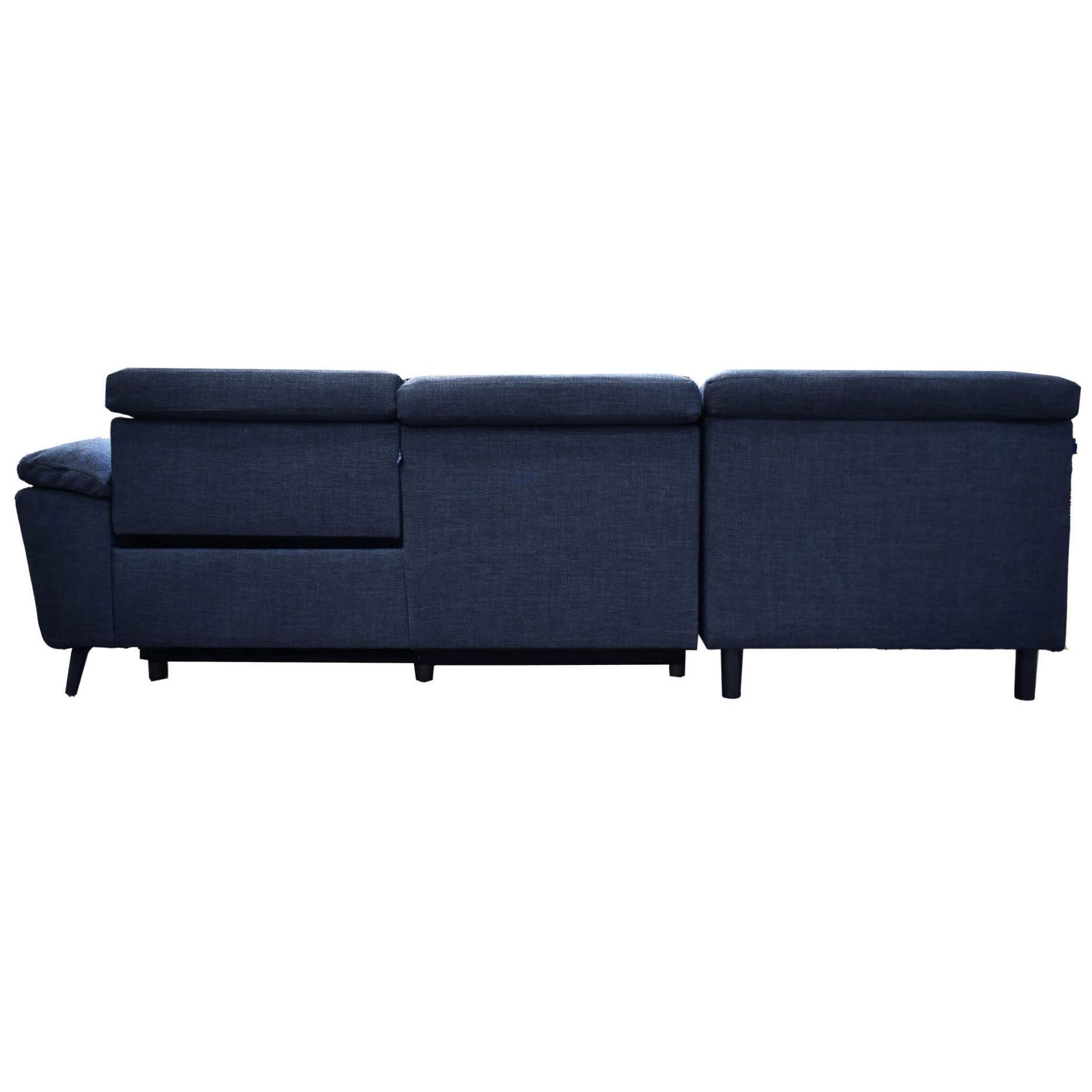 Sala Modular Izquierda Duster Tela Azul Marino Liz