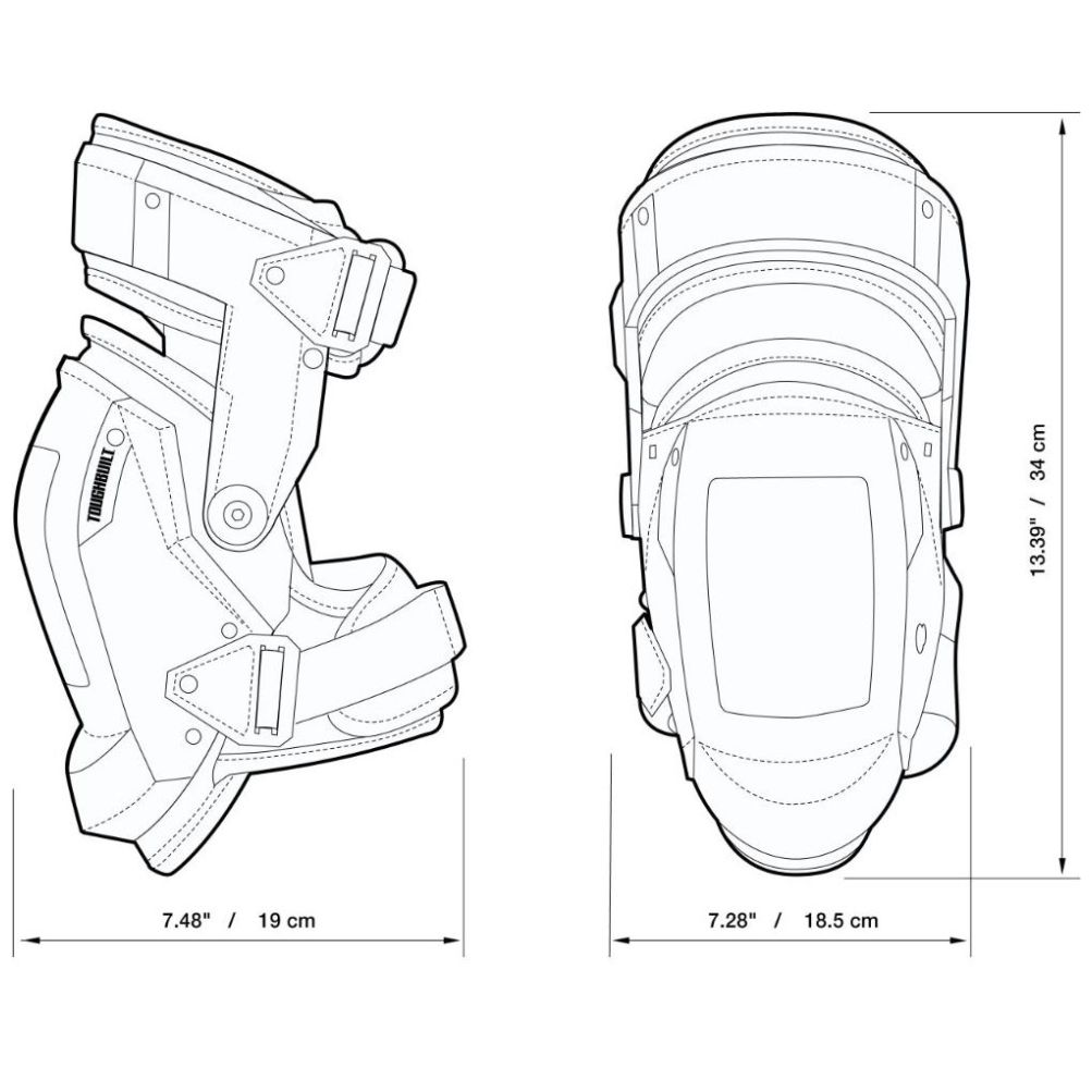 Rodilleras de Estabilización con Soporte para Muslos Gelfit Fanatic Toughbuilt
