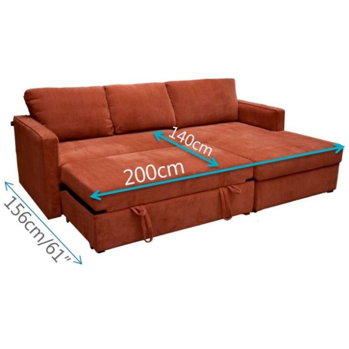 Sofá Cama 2 Piezas Walnut Muebles Liz
