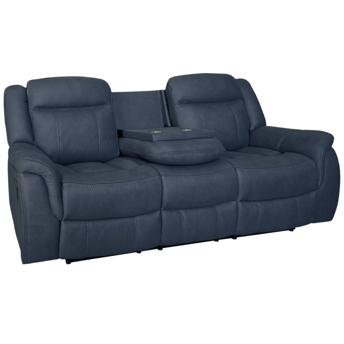 Sofá Reclinable Dover Azul Lottus