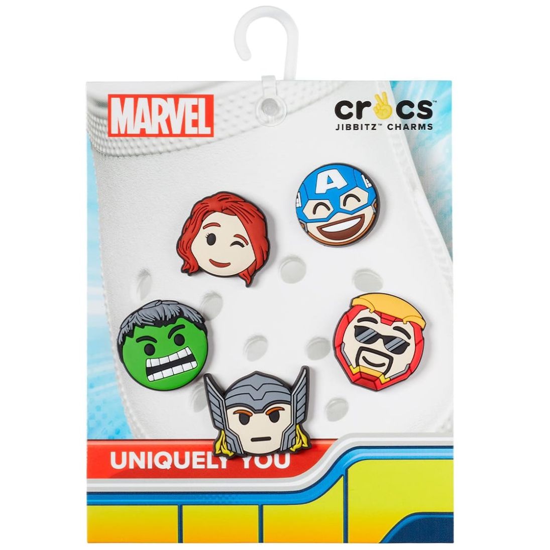 Kit Jibbitz Avengers Emojis (5 Pack) para Niño Crocs