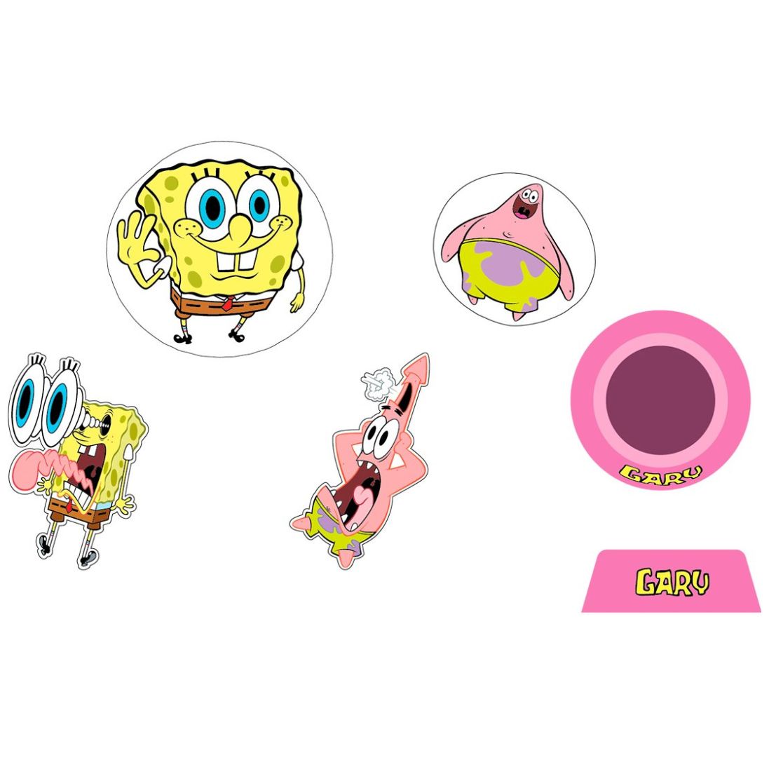 Kit Jibbitz Bob Esponja Bubble (5 Pack) para Unisex Infantil Crocs