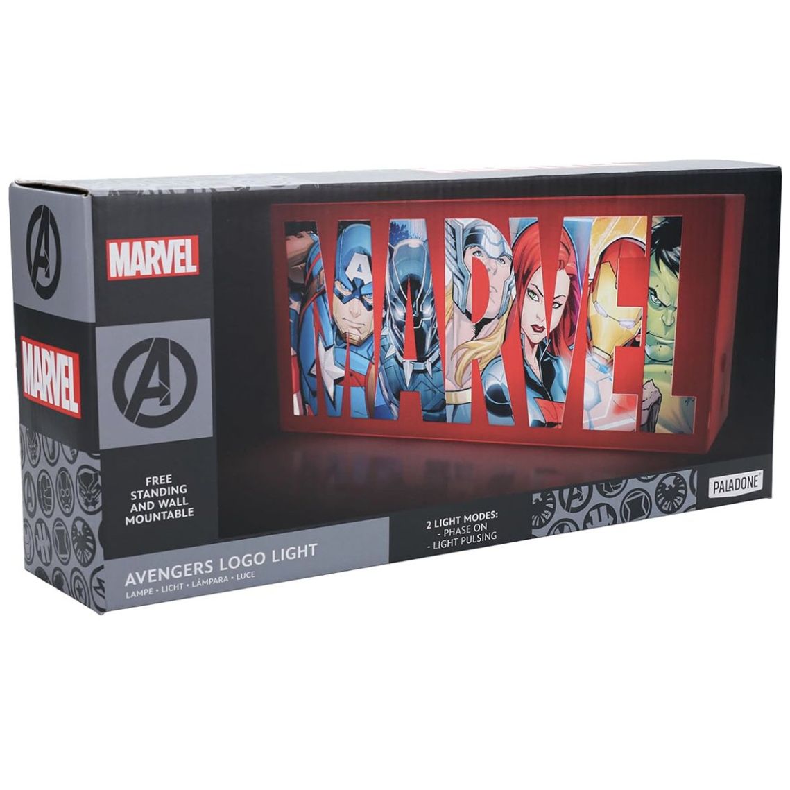 Lámpara Logo con Luz Avengers Marvel Paladon