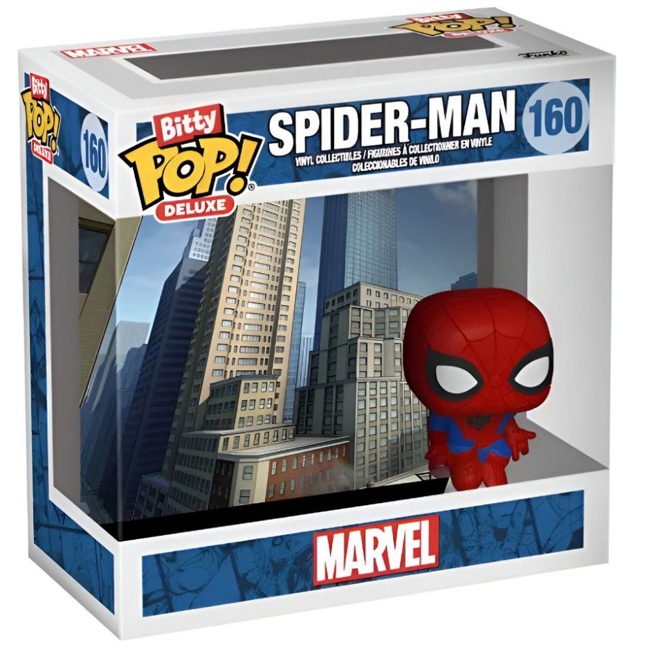 Bitty Pop Deluxe Marvel Spiderman Cityscape Funko