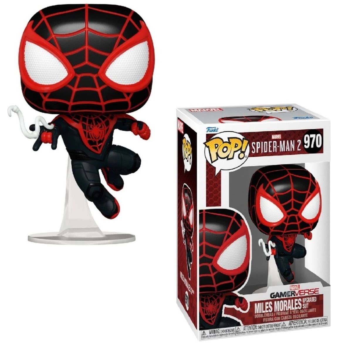 Pop Games Spiderman2 Miles Morales Traje Actualizado Funko