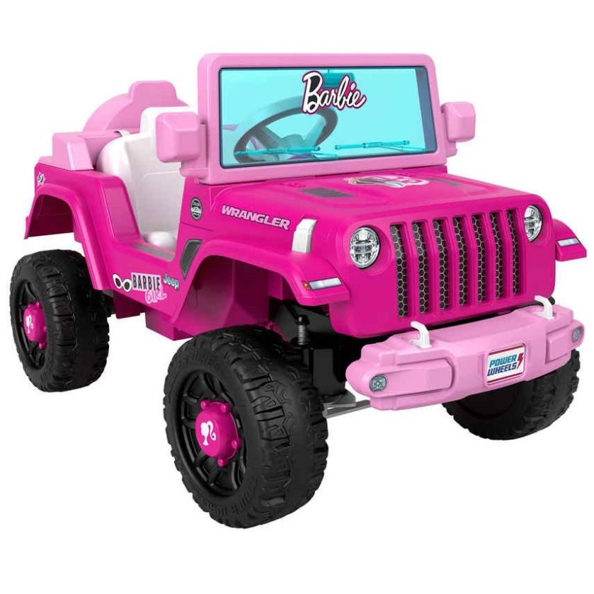 Power Wheels Montable Barbie Jeep Wrangler 6V Fisher Price