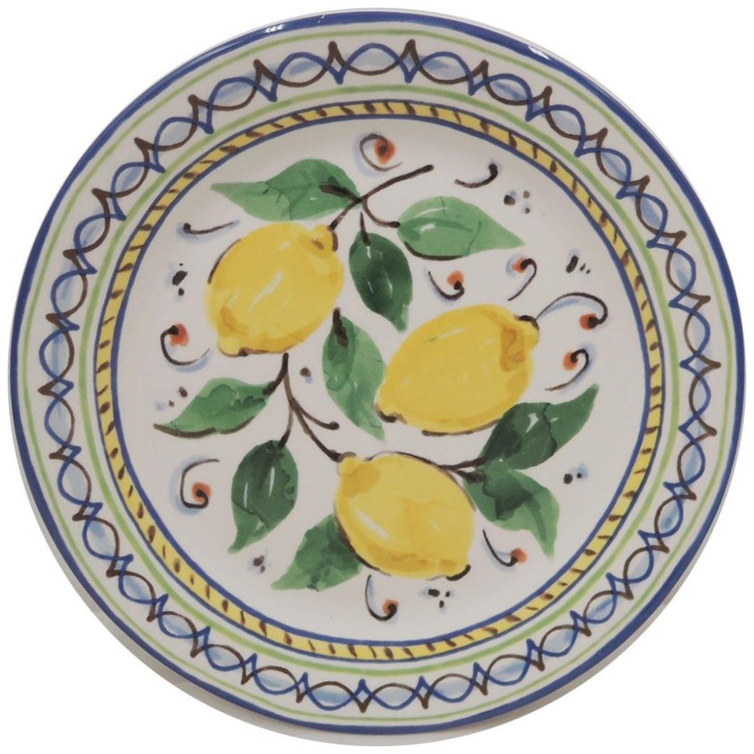 Plato Ensalada Lemons Folk Vintage Home