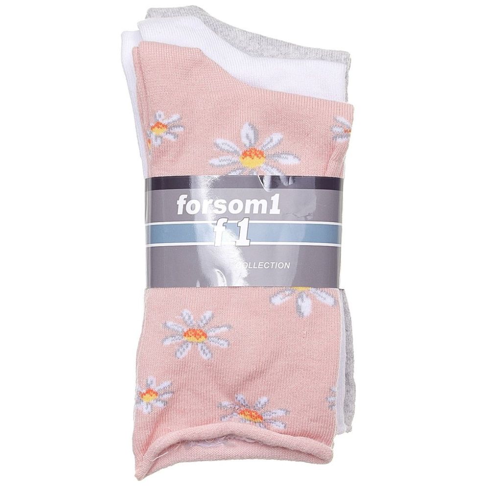 Paq 3 Tobys Diseño Liso Y Floreado para Mujer Forsom 1