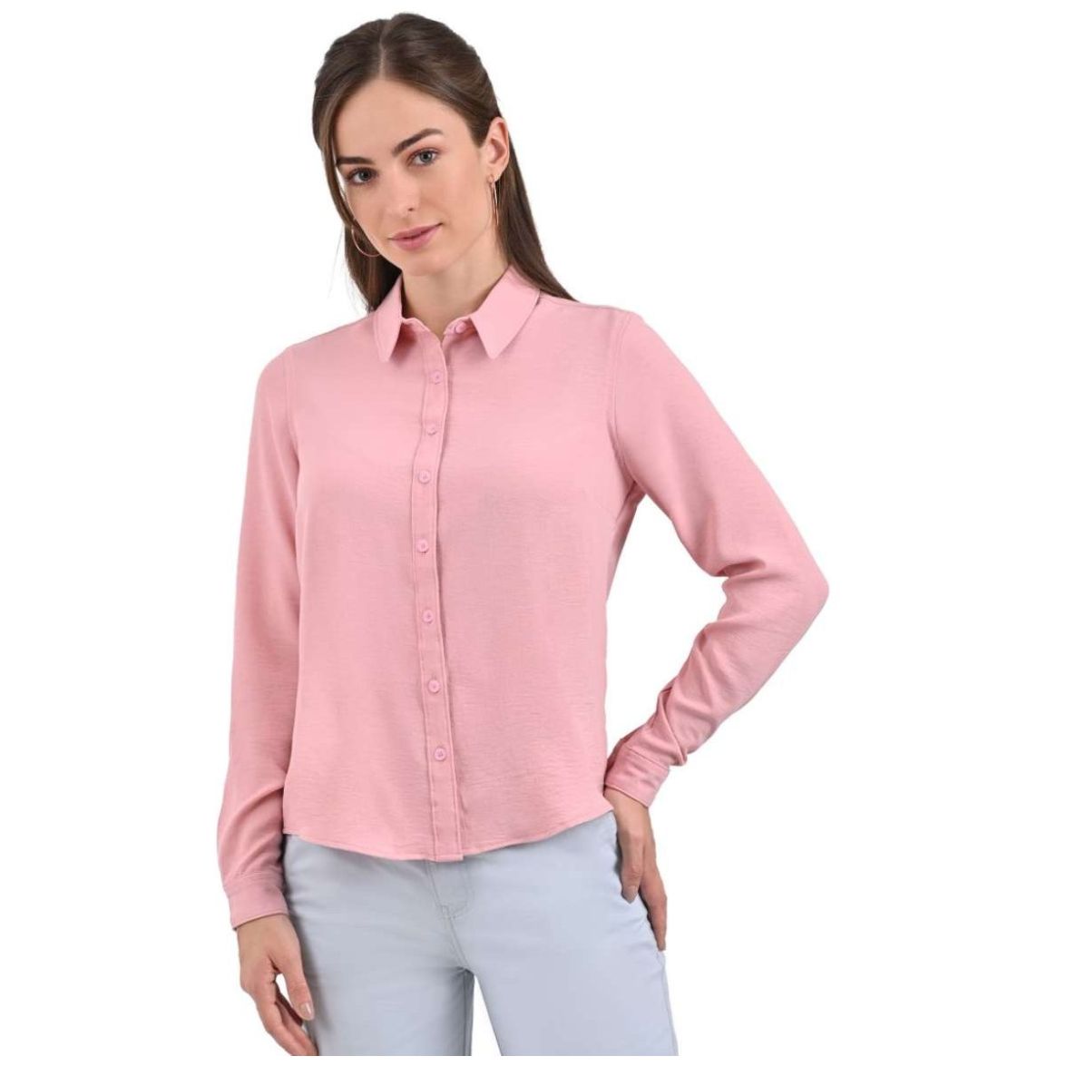 Blusa Manga Larga Cuello V para Mujer Juniors Supply