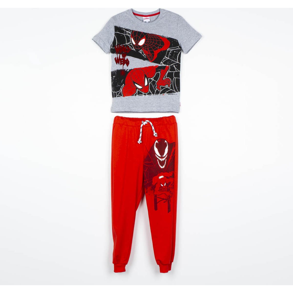 Conjunto Playera Manga Corta y Jogger para Niño Spiderman