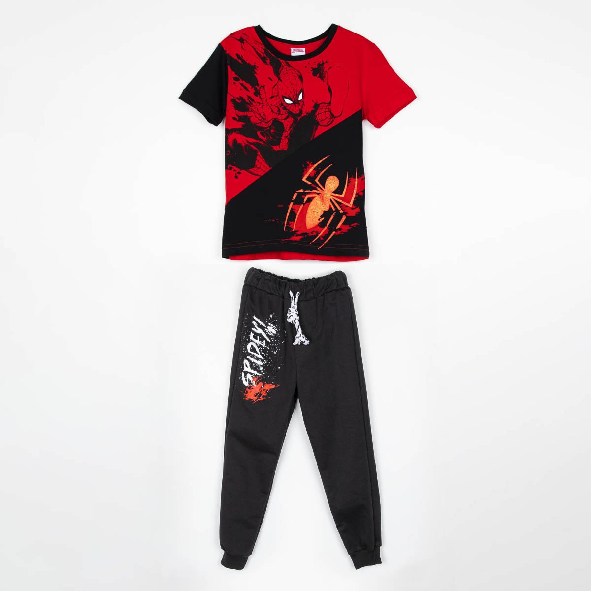 Conjunto Manga Corta y Jogger para Niño Spiderman