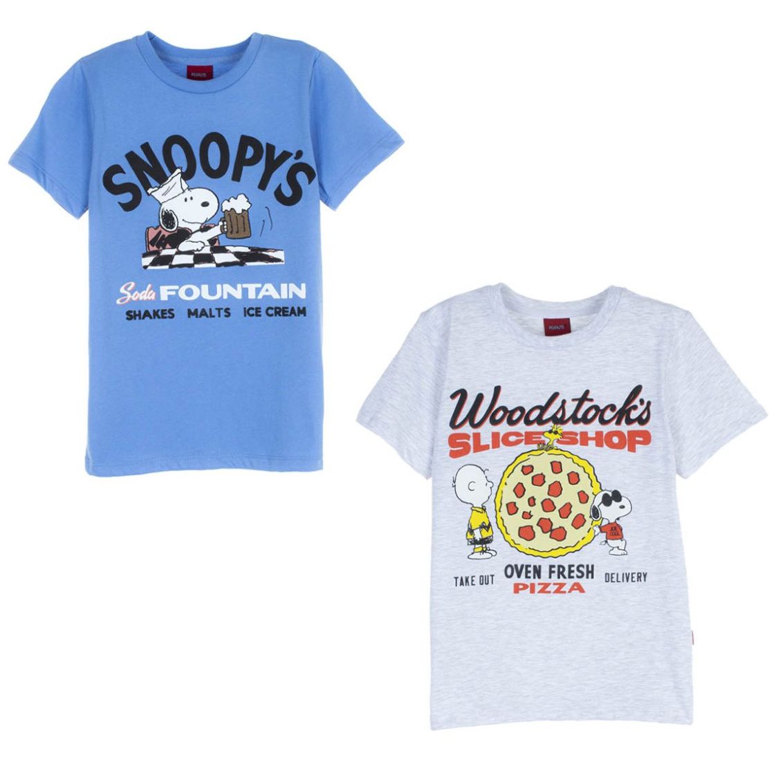 Set 2 Playeras Manga Corta para Niño Snoopy