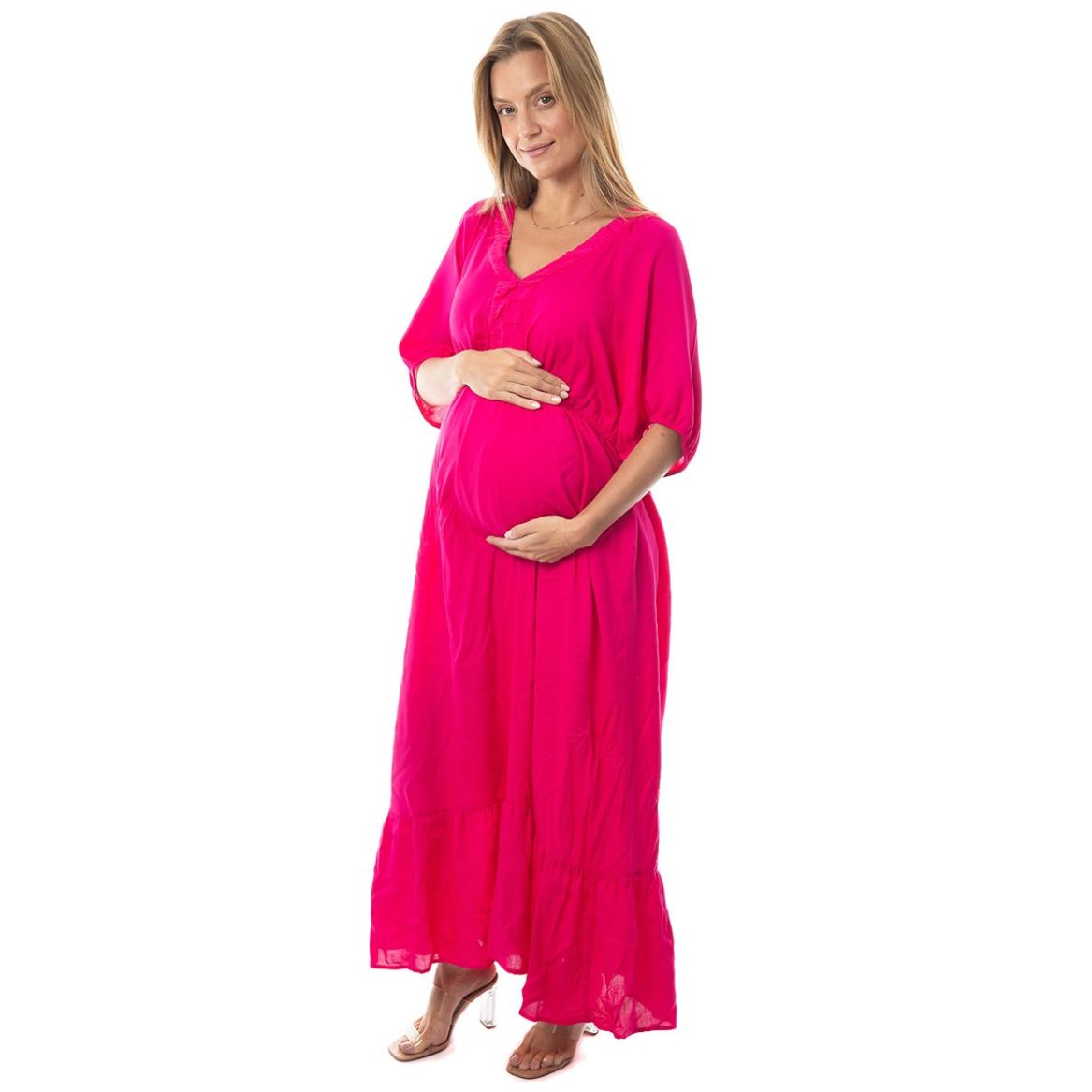 Vestido de Maternidad con Cuello en V Mama Mia