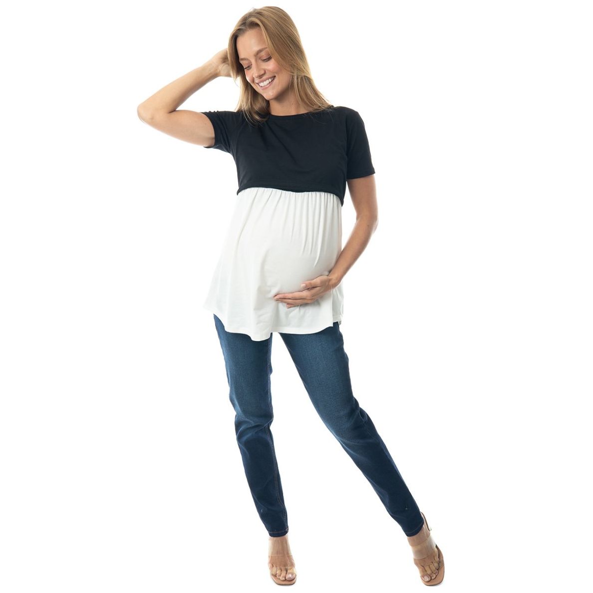 Pantalón de Maternidad con Panel Alto Mama Mia