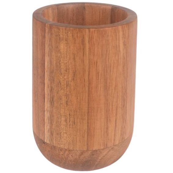 Juego de Baño Lúa de Madera Vaso Dispensador Bandeja Home Nature