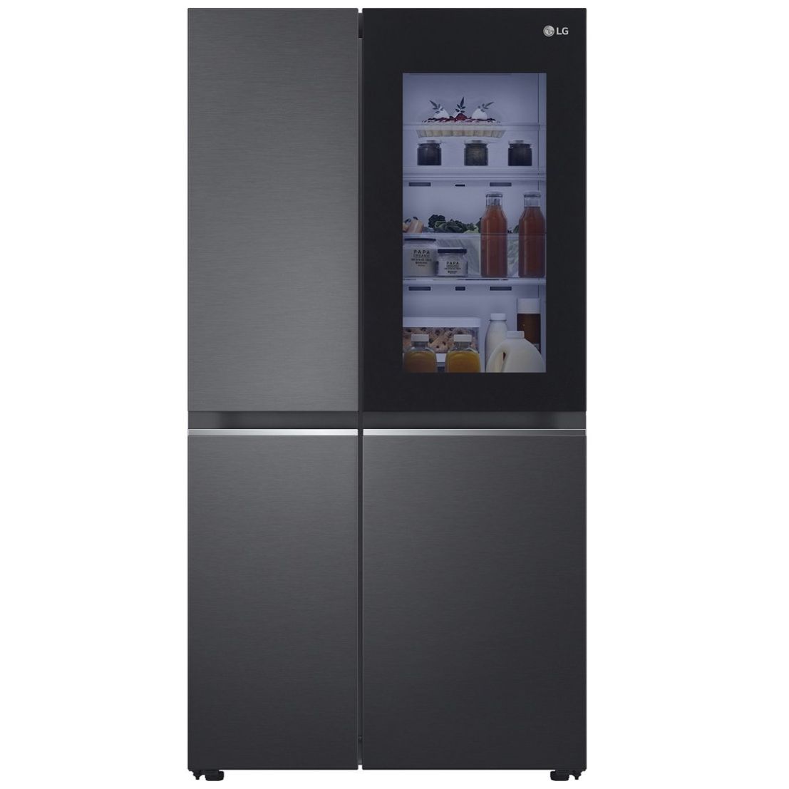 Refrigerador Lg Dúplex 23P Negro Mate