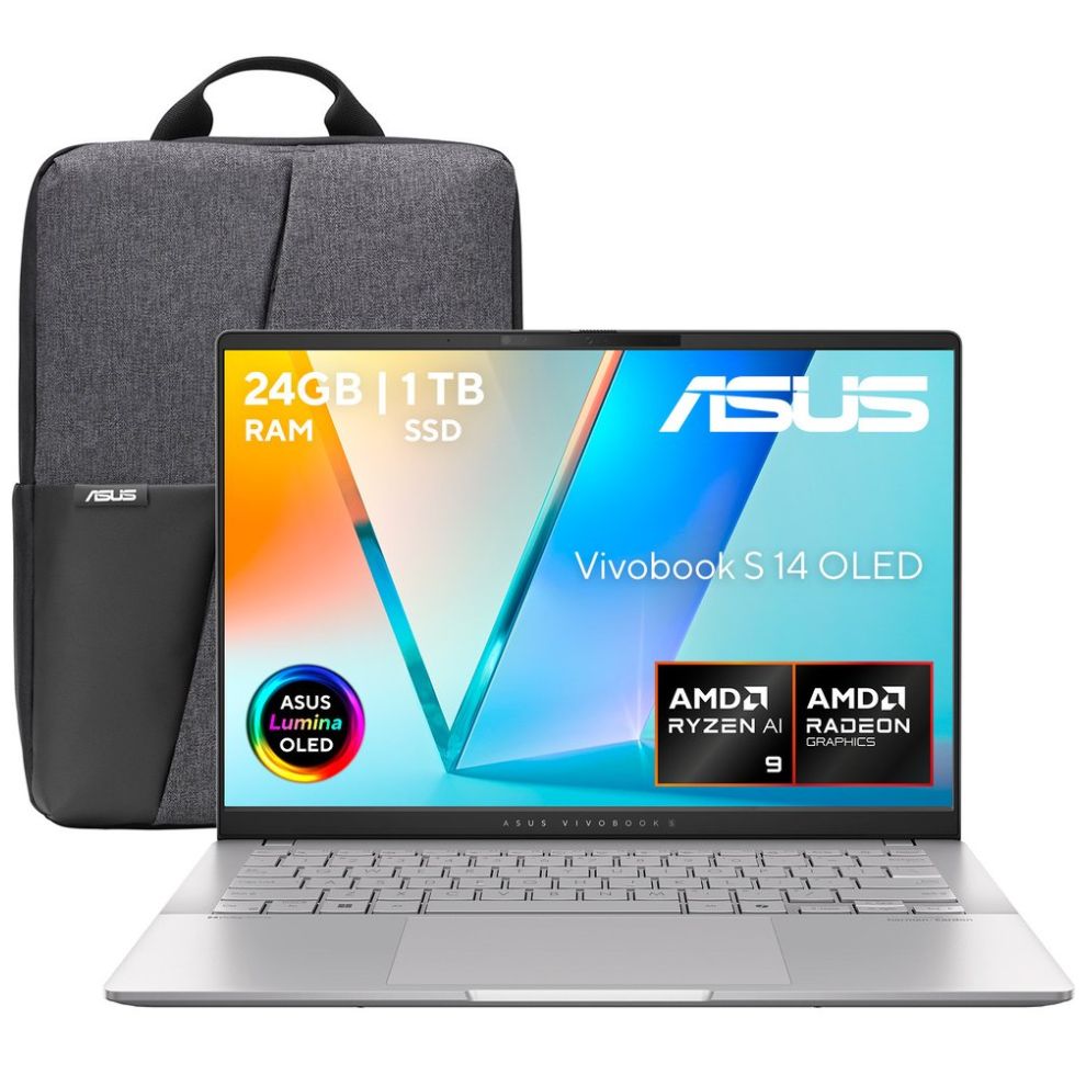 Laptop Asus Vbs 14" Oled M5406Wa-Qd121W Amd Ryzen Ai 9 24 Gb Ram 1Tb