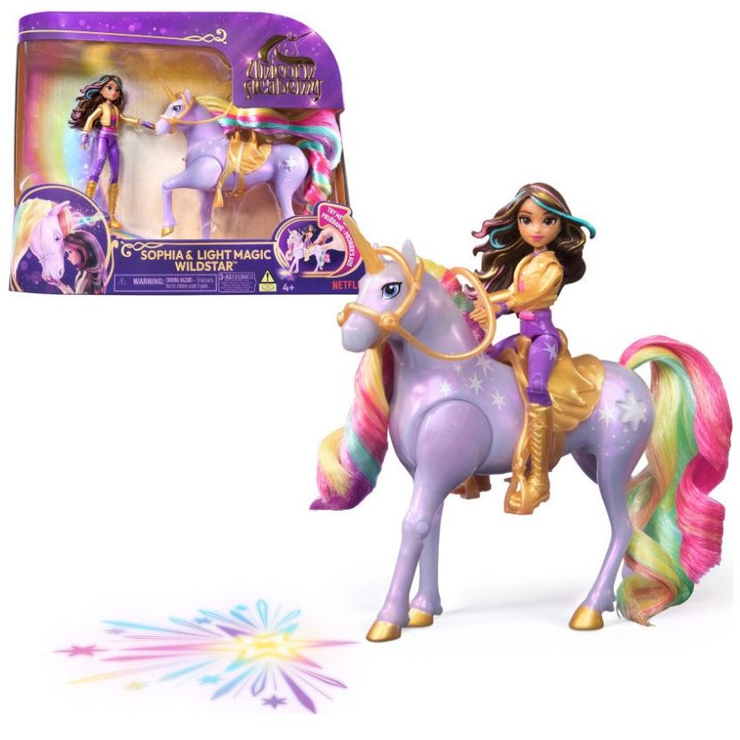 Unicorn Academy Sophia 4 Pul y Wildstar con Luz Spin Master