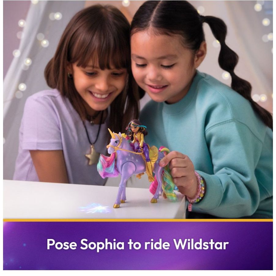 Unicorn Academy Sophia 4 Pul y Wildstar con Luz Spin Master