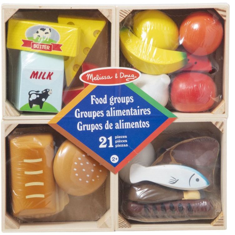 Melissa & Doug Set Grupos de Alimentos de Juguete- 4 Pack Spin Master