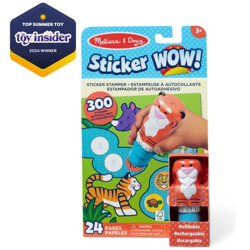 Melissa & Doug Set de Stickers Wow Tigre Spin Master