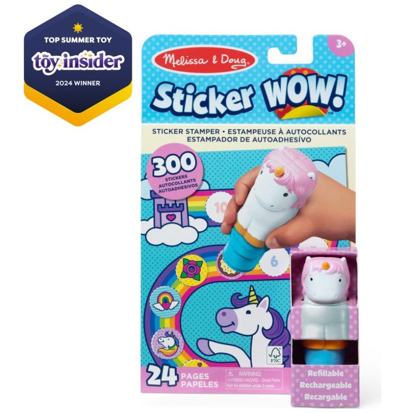 Melissa & Doug Set de Stickers Wow Unicornio Spin Master