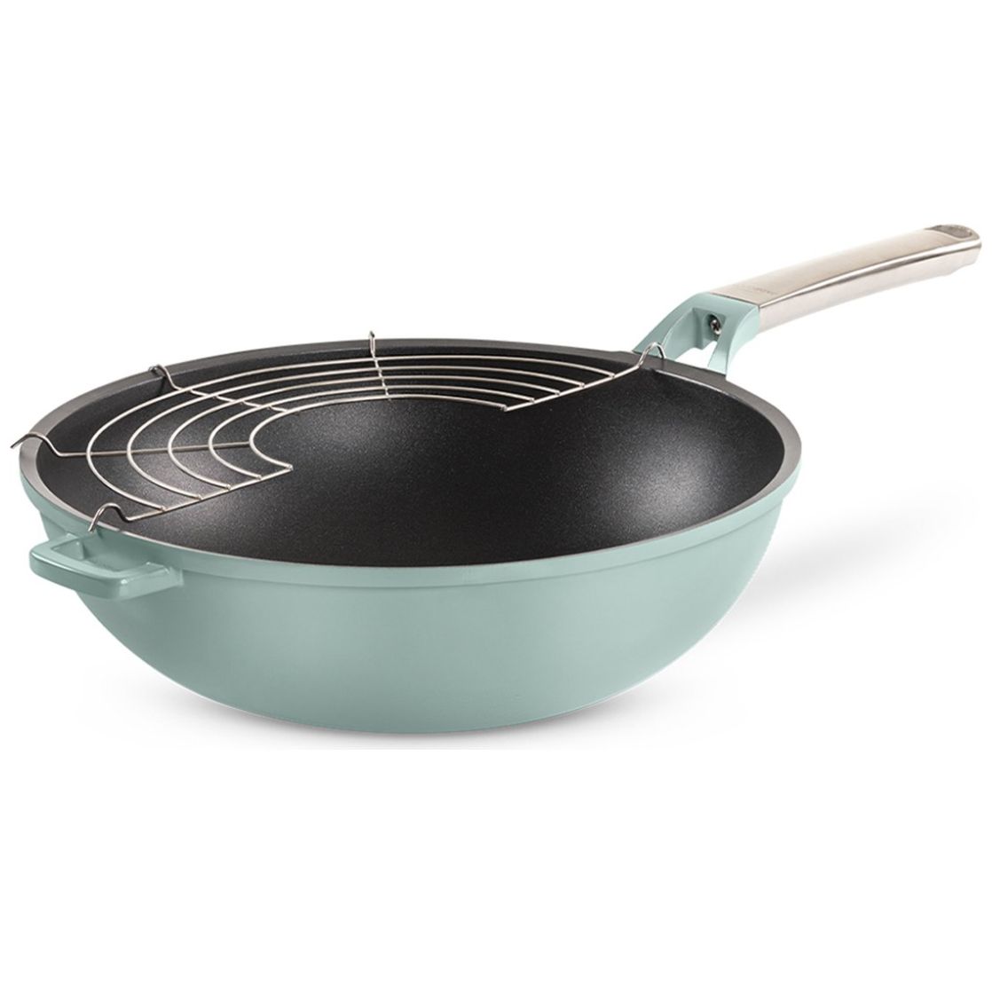 Wok 30 Cm con Rejilla Jade Pro-Series