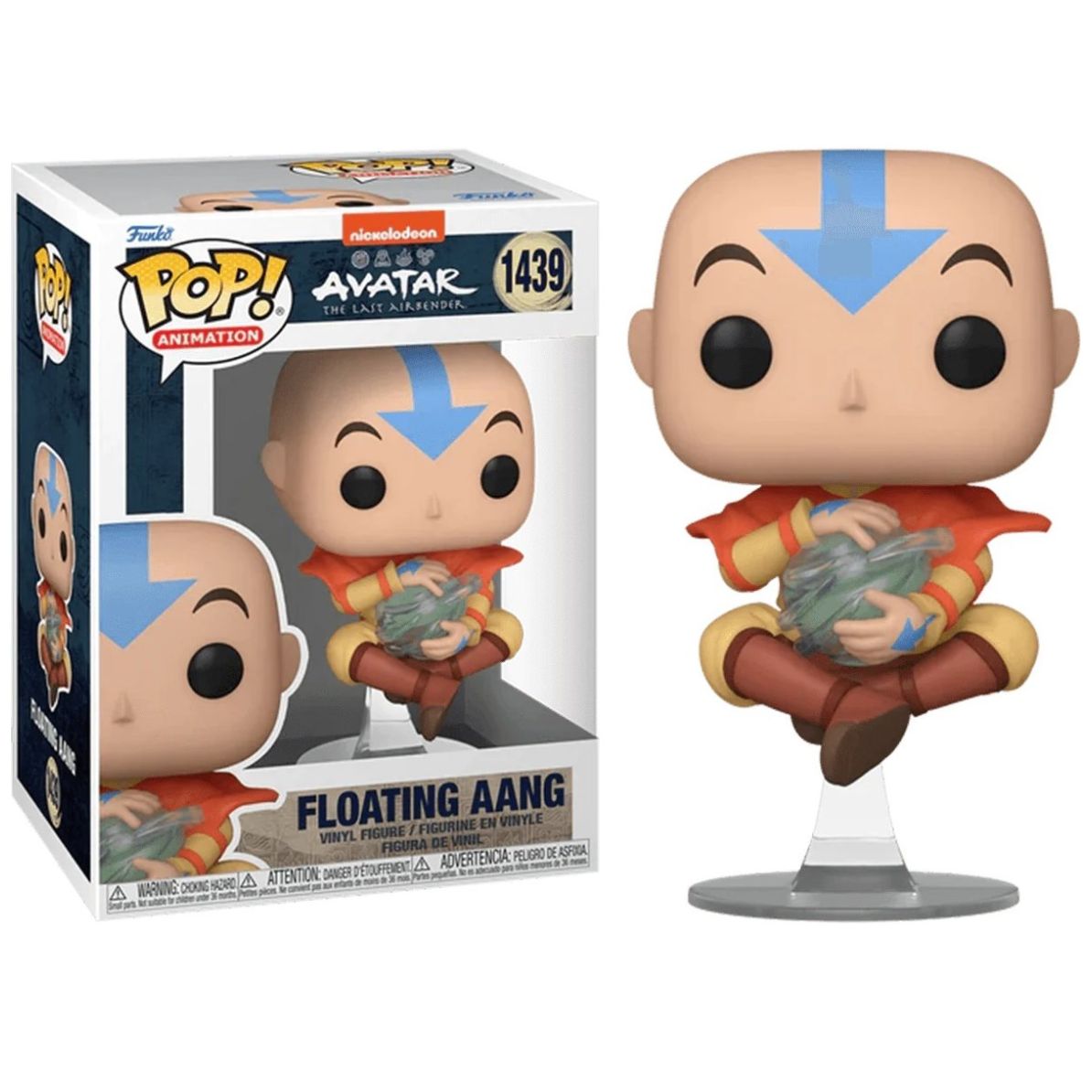 Pop Animation Avatar Aang Floatando Funko