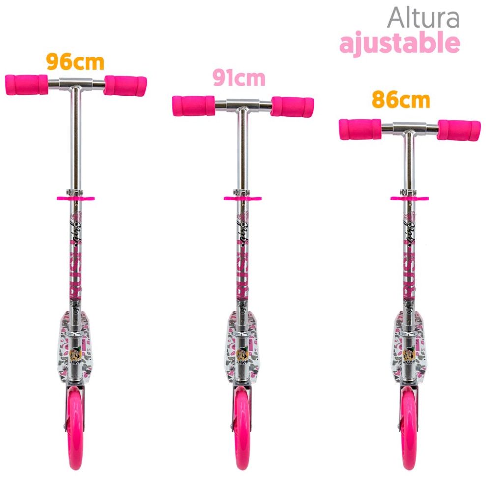 Scooter de Aluminio, Plegable 200Mm Rush Girl Apache