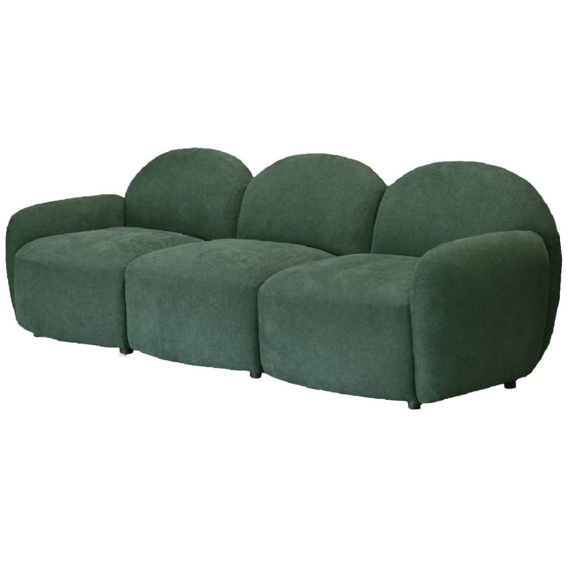 Sillón Individual Verri Sin Brazos Tela Verde Liz