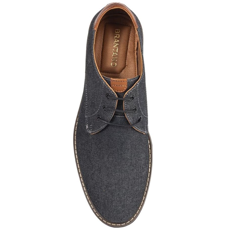 Zapato Choclo Diseño Liso Negro para Hombre Brantano