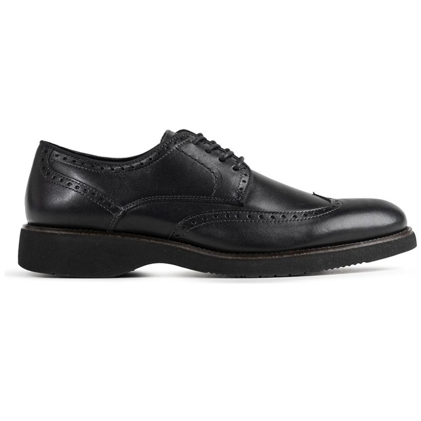 Zapato Choclo Diseño Liso Negro para Hombre Brantano