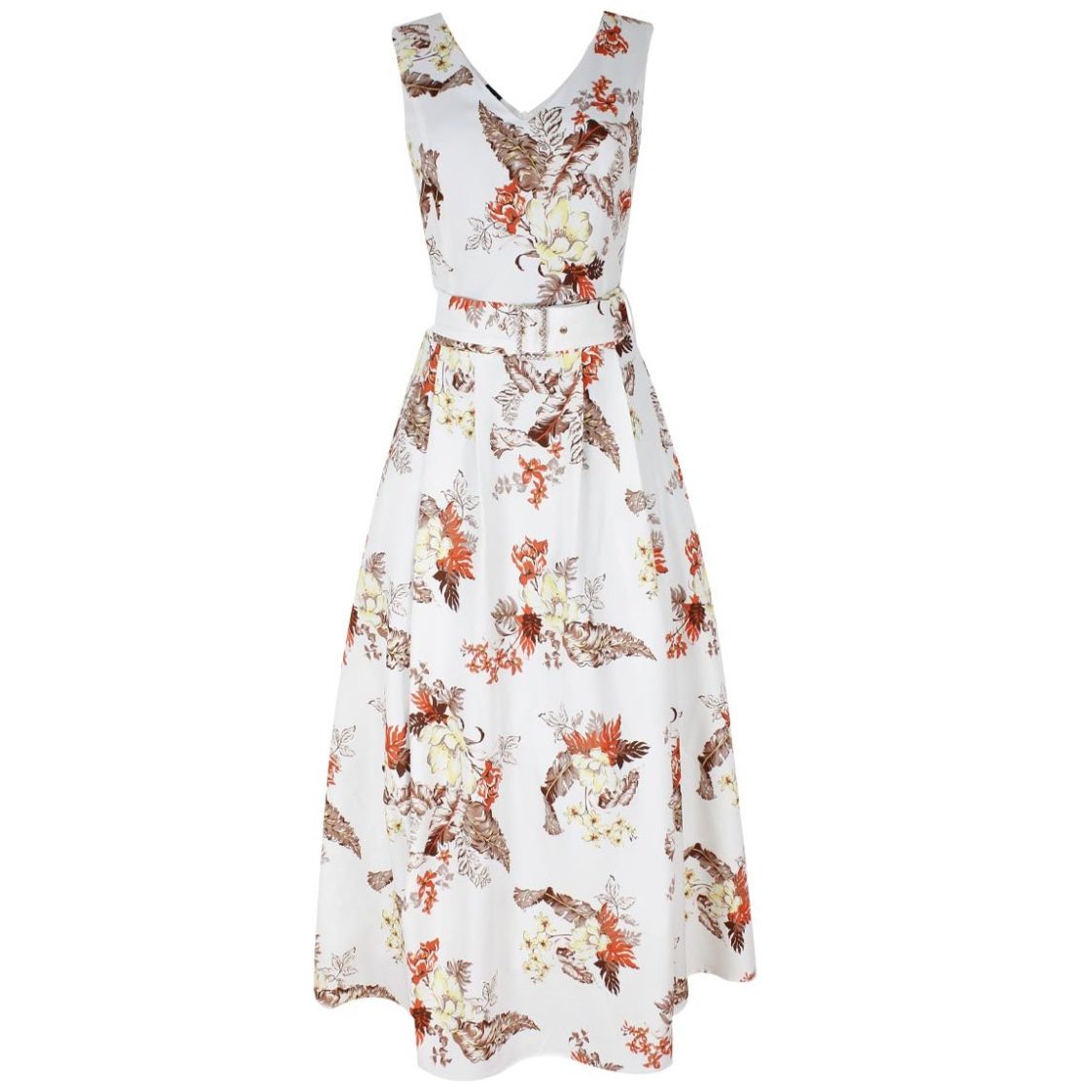 Vestido Corte Princesa Estampado Floral Mujer Basel