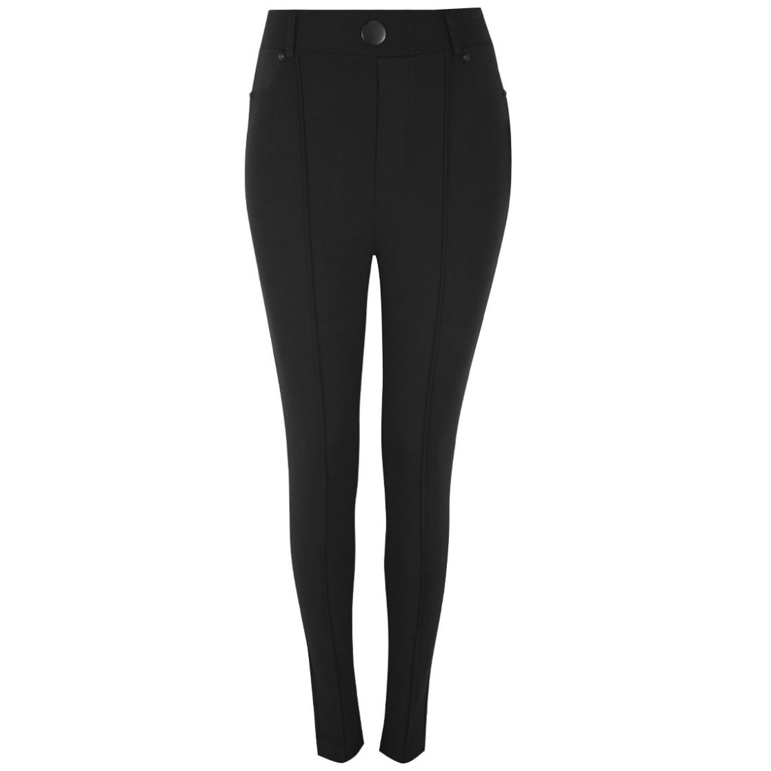 Leggins Negro Básico con Botón para Mujer Petite  Just By Basel