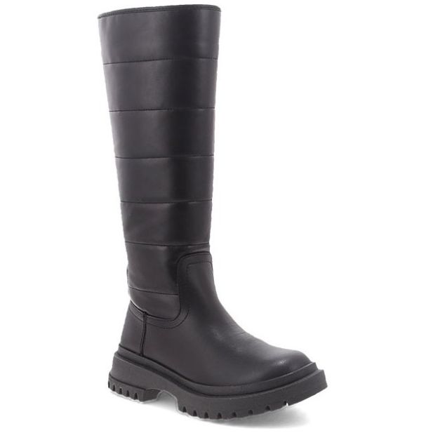 Bota Alta Diseño Liso 18-24 Negro para Niña Tropicana