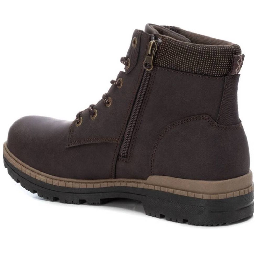 Bota Diseño Liso con Agujetas para Hombre Xti