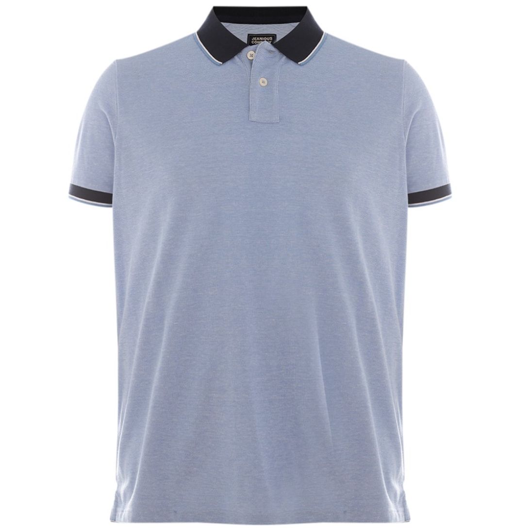 Playera Tipo Polo Diseño Liso para Hombre Plus Jeanious