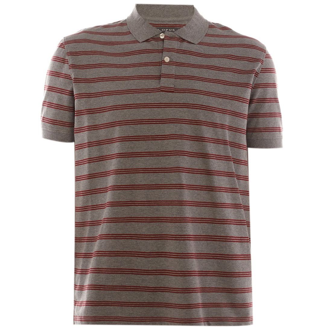 Playera Tipo Polo a Rayas para Hombre Plus J.opus