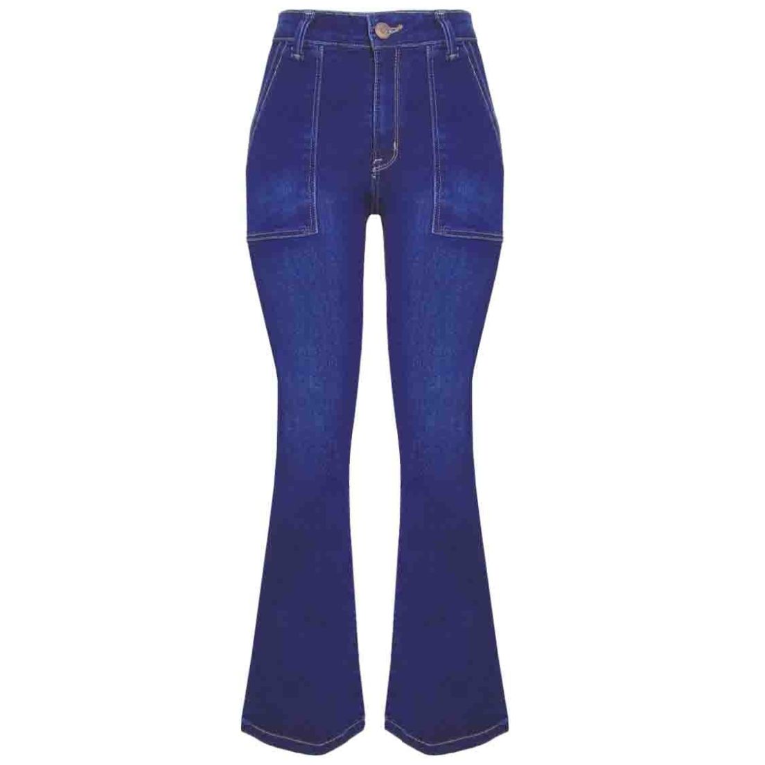 Jeans Corte Campana para Mujer Petite Jeans Berona