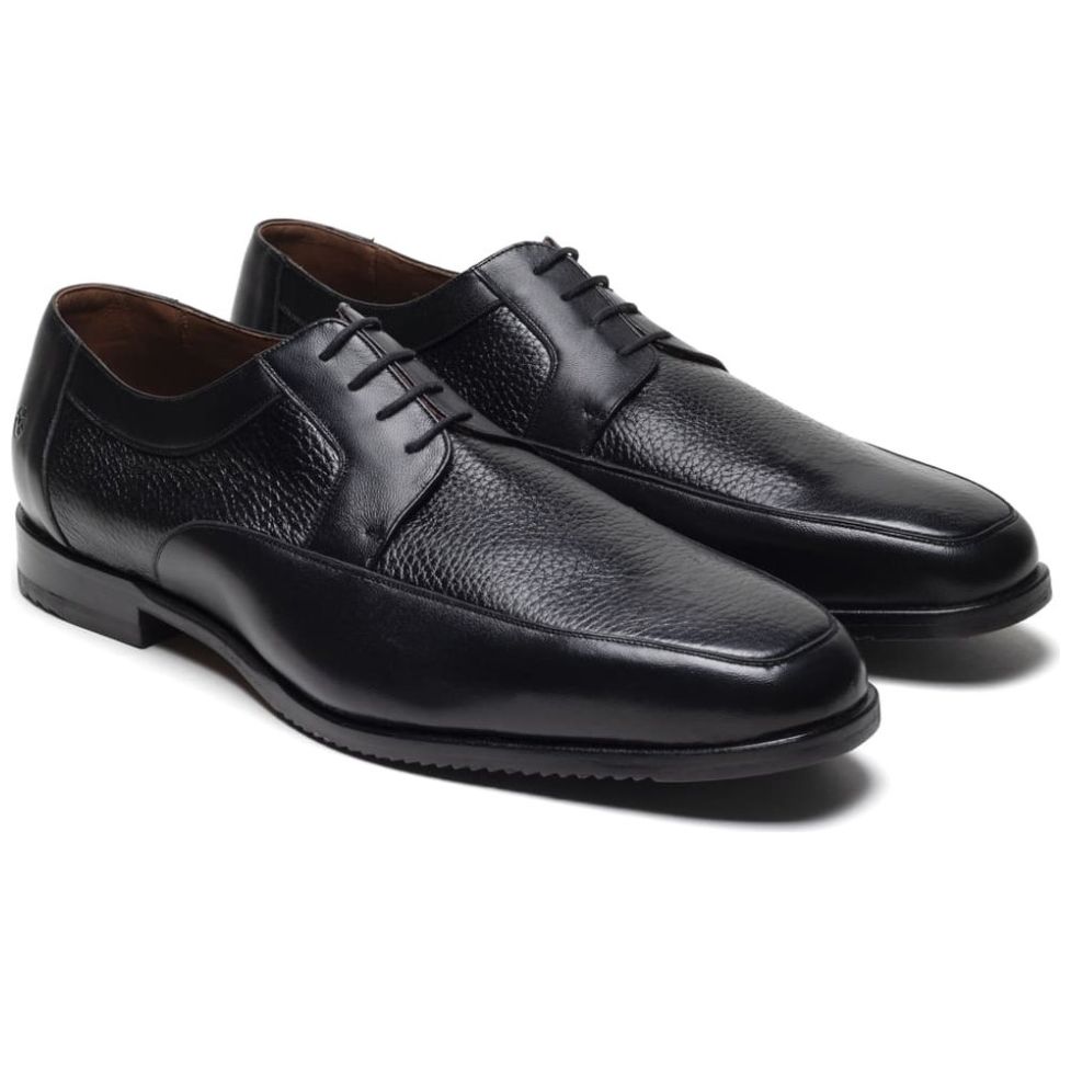 Zapato Choclo en Piel Negra para Hombre Duque Di Galliano